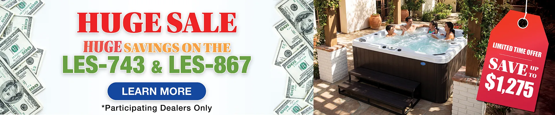 Calspas hot tub being used in a family setting - Smyrna